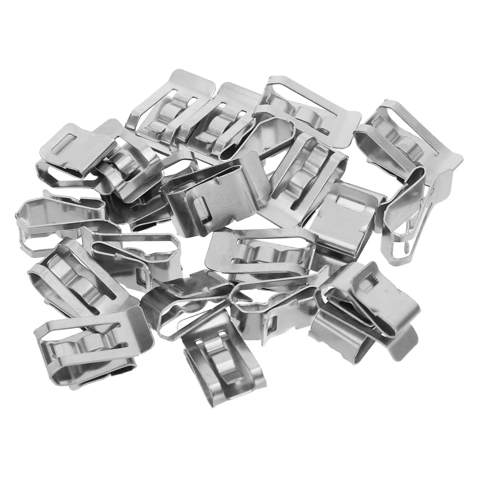 Solar Panel Wire Clips 50 Pack Stainless Steel Cable Clamps for Trailer Frames Easy Install and Removal