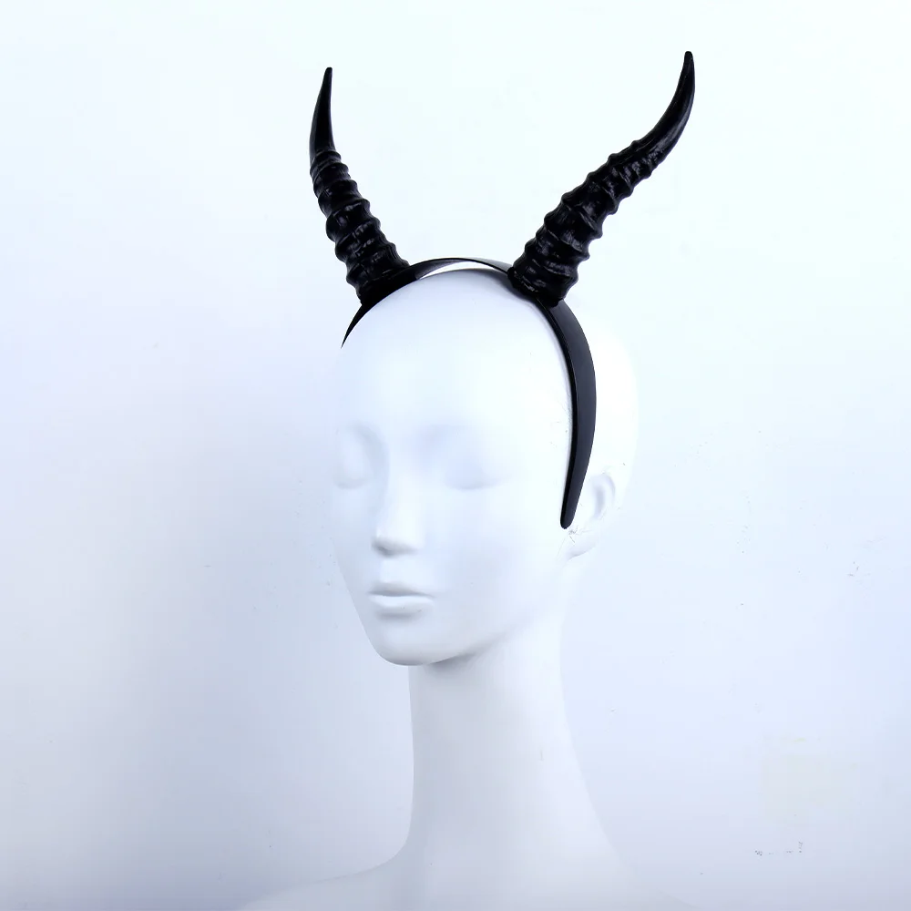 Teufel Schaf Horn Kopfschmuck Cosplay Mädchen Jungen Gothic Tier Antilope Kopfbedeckung Halloween Karneval Party Purim Kostüm Geschenke