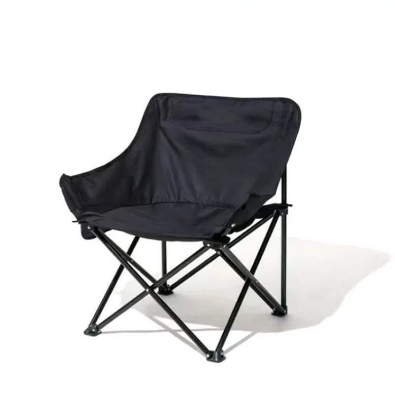 Foldable Portable Moon Chair, Lazy Chair, Outdoor Camping Table and Chair Set, Leisure Backrest Ultra Light Chair, Fishing Stool outdoor chair