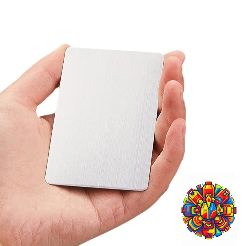 Stainless Steel Business Card Blanks Laser Engraving Cards Office Business Cards Blanks For Engraver Engraving DIY Cards