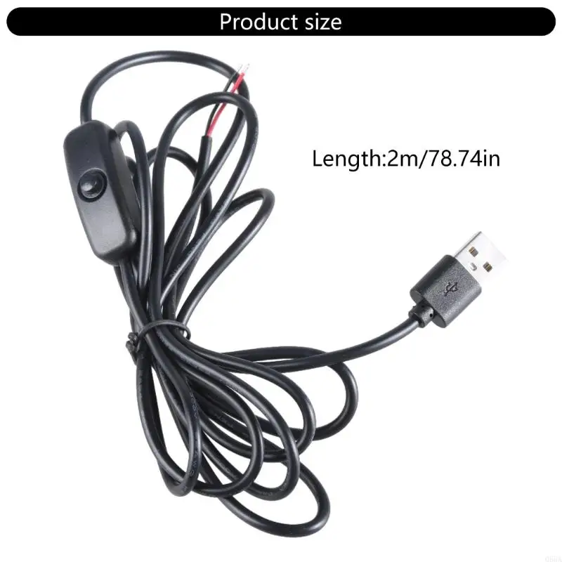 066A USB -мужская вилка до 2pin bare Cable USB мужская вилка до 2PIN Bare Wire Cogtail Open