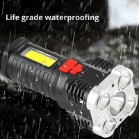 High-Power Rechargeable Flashlight with Side Light, 3 Lighting Modes, Suitable for Camping, Outdoor Activities, and Adventures 5