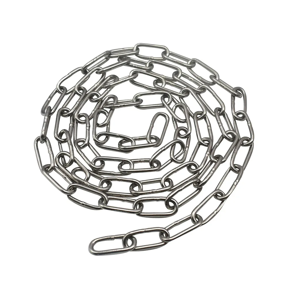 1Meter 3/4/5/6mm Heavy Duty Metal Link Chain Drag Chains Fit for Hanging Clothes Swing Sandbag Binding Rope Metal Chains