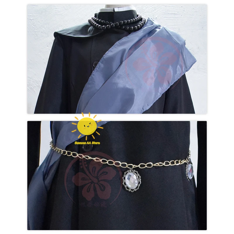 Under Taker Black Butler Cosplay Costumes, Anime Cosplay Costumes, Écharpe, Perles de Prière, ixd'Halloween, Hommes Adultes