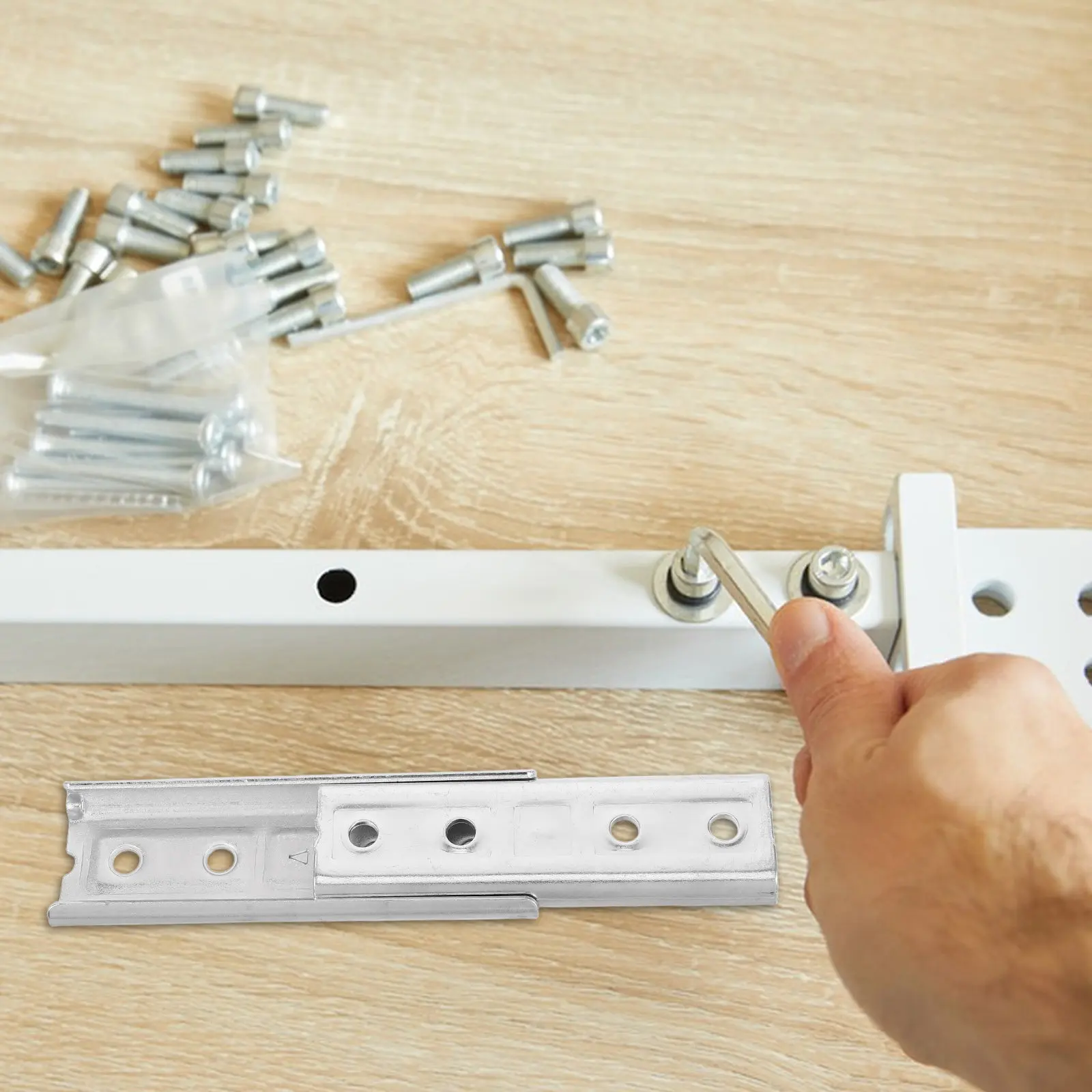 2pcs Hidden Headboard Wall Mount Brackets for Sofa, Couch, Sectional – Furniture Lock & Armrest Connector Hardware