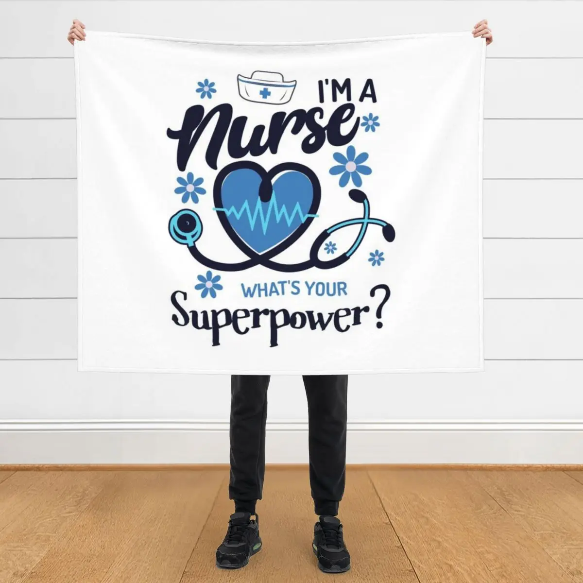 

I'm a Nurse, What's Your Superpower Nursing Appreciation Gift Throw Blanket Thin Moving Beautifuls Blankets