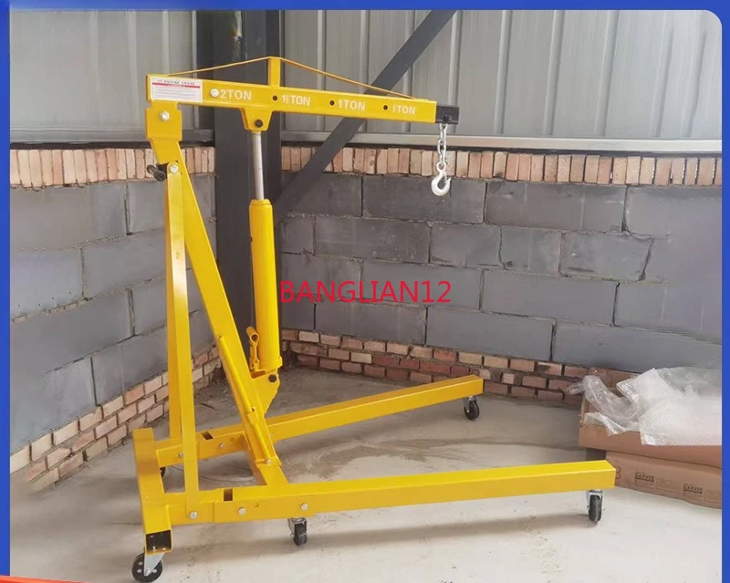 Mobile Portable Hoist Lifting Machine, Hydraulic Folding Small Crane