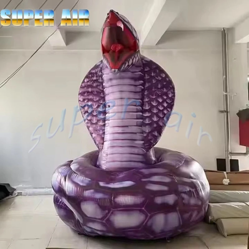 Ballon gonflable en forme d'air pour animaux, décoration de fête effrayante, serpent avec ventilateur, offre spéciale