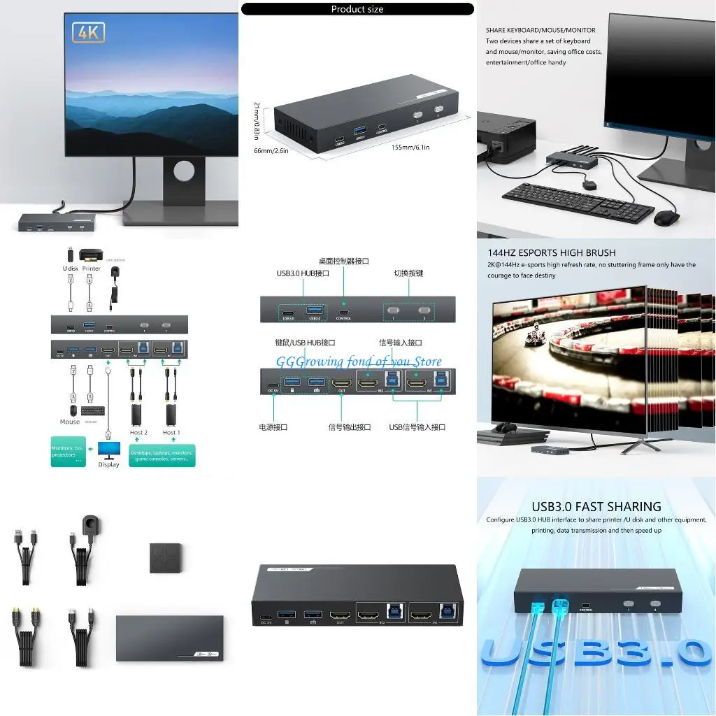 H9EB 2X1 Hdtv Kvm S…