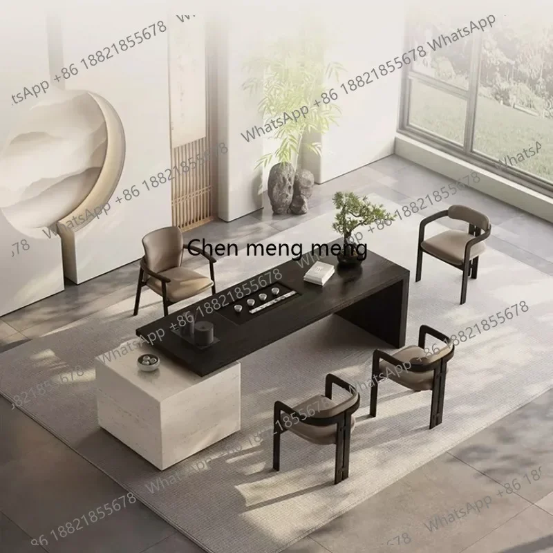 E153 Tea table Tea table reception negotiation Modern light luxury office Simple multi-functional tea table and chair combinatio