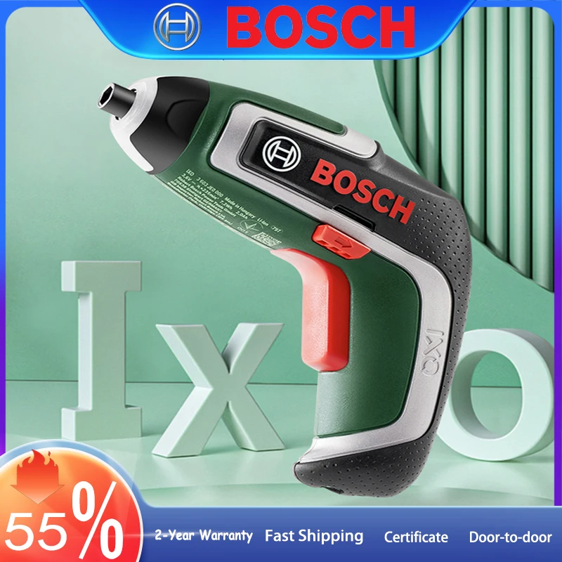 

3.6V Cordless Electric Screwdriver BOSCH IXO 7 Multipurpose Screwdriver Grinder/Cutter/Drilling/Angle Adapter Screwdriver Kits