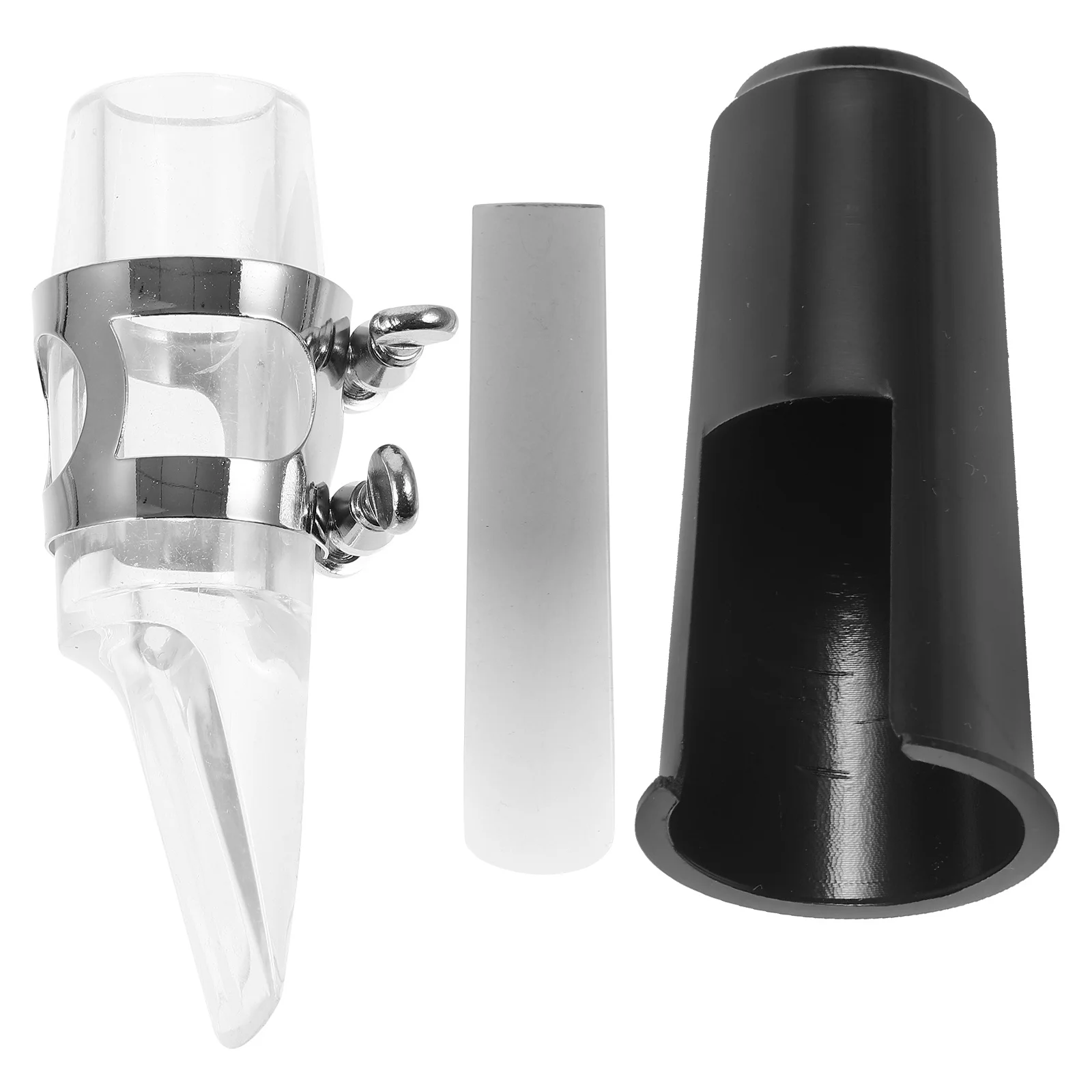 

1 set 1 Set Saxophone Mouthpiece Kit Metal Abs For Alto Soprano Tenor Sax Wind Instrument Accessories Replacement Cap Reed
