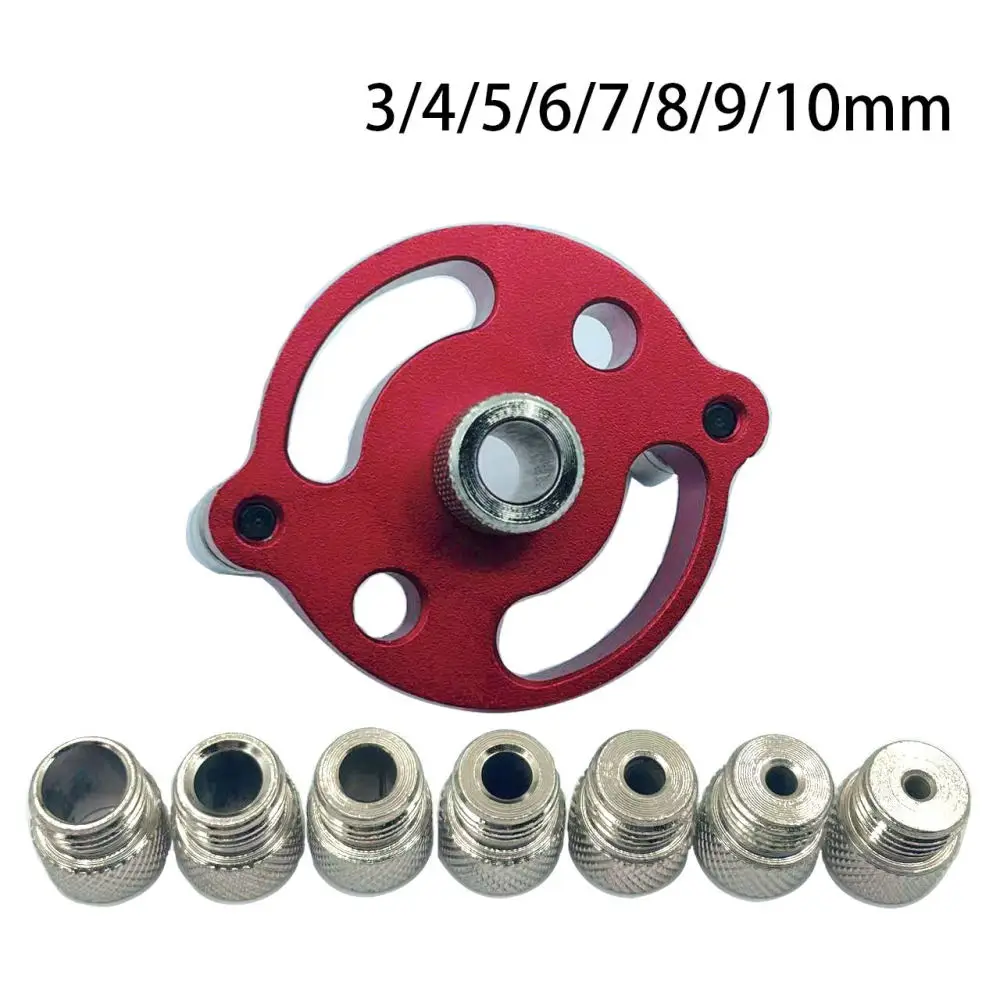 Precision Woodworking Drill Guide Self Centering Dowel Jig Aluminum Alloy Hole Locator For Furniture Joinery Hand Tool