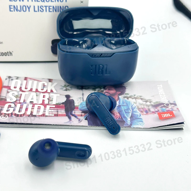 Original JBL Tune 230nc TWS Wireless Bluetooth Headset Stereo Bass  Sports Earphone with Microphone Headphone T230nc HK edition