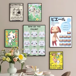 Cartoon Inoue toro Cute Self-adhesive Art Poster Retro Kraft Paper Sticker DIY Room Bar Cafe Stickers Wall Painting