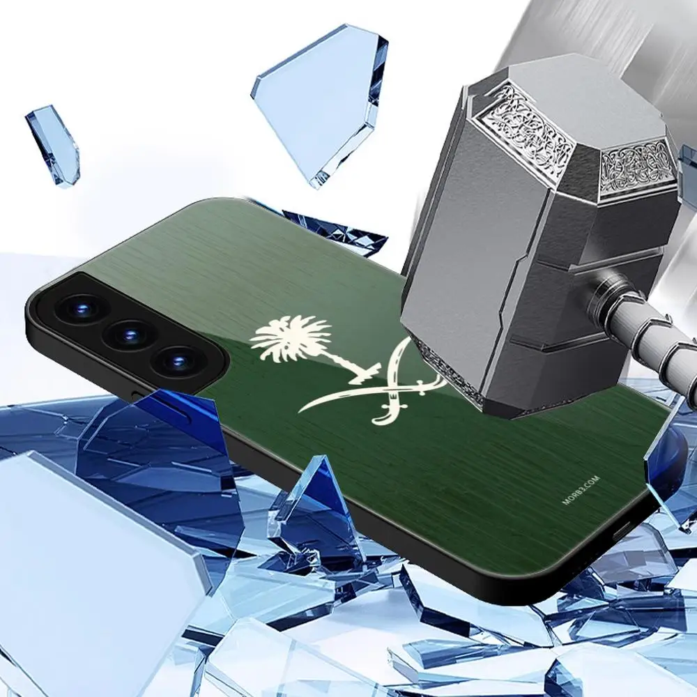 أغطية زجاجية لسامسونج غالاكسي ، المملكة العربية السعودية ، حالة الهاتف العلم ، S24 الترا ، S23fe ، S22 ، S20 ، S21 ، A54 ، A34 ، A15 ، A55 #6