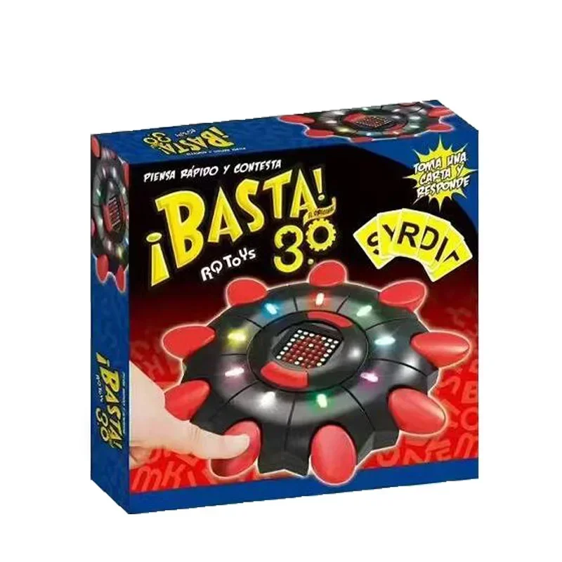 Basta 3.0 النسخة الإسبانية لوحة لعبة زر إلكتروني شاشة ديجيتال حروف التفكير السريع الضغط على لعبة الحفلات هدية عيد ميلاد