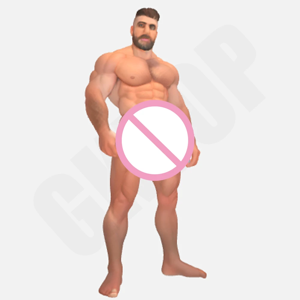 

FUTA Sexy Gay Guy 1/24 Scale Resin Figure Model Kit Rabbit Diorama Unassembled Unpainted Doll 3D Printing DIY Statue Crafts Toy