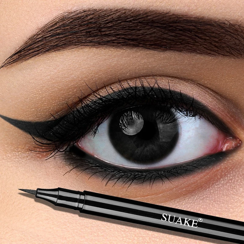 Eyeliner ad asciugatura rapida Smooth Black Waterproof Liquid Eye Liner Pencil Long Lasting Natural Eyeliner Pen Makeup Eye Tool Cosmetic