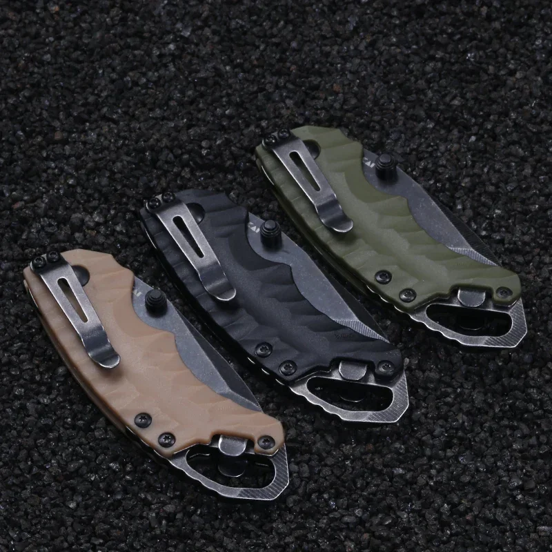 KS 8750 Shuffle II Tanto Knives 8Cr13Mov Mini Pocket Folding Knife Army Combat Camping Survival EDC Cutting Multi Tool