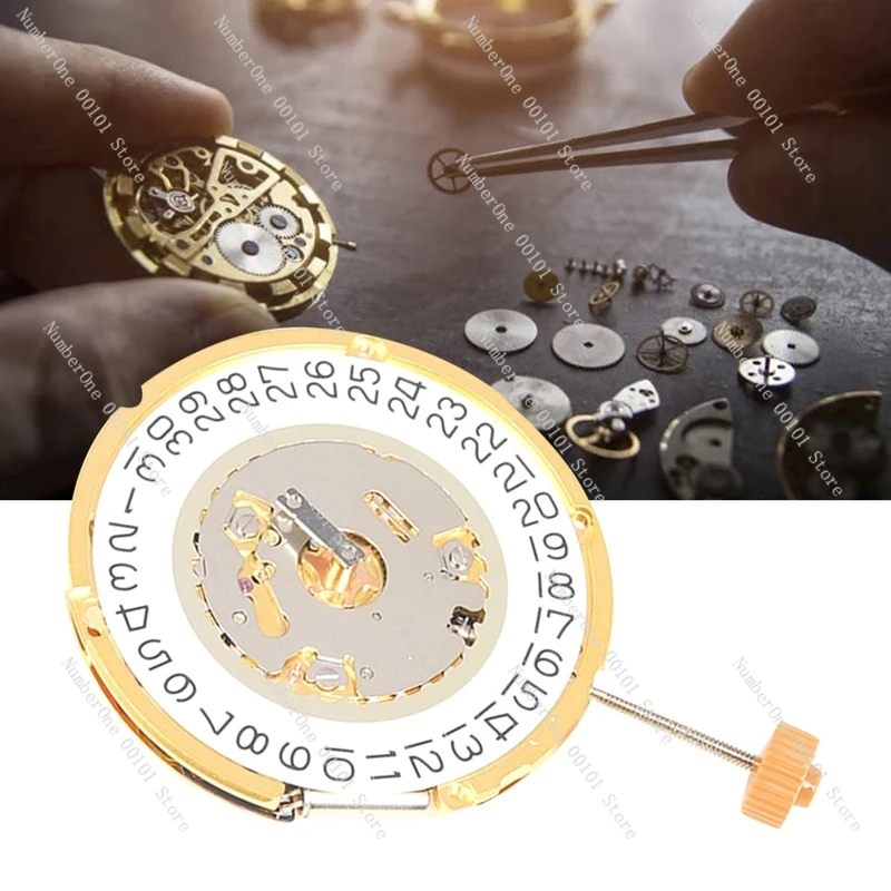 6004D Watch Movement 6004Two And A Half Needle Movement 3 O'clock Calendar Quartz Watch Movement Replacement For RONDA