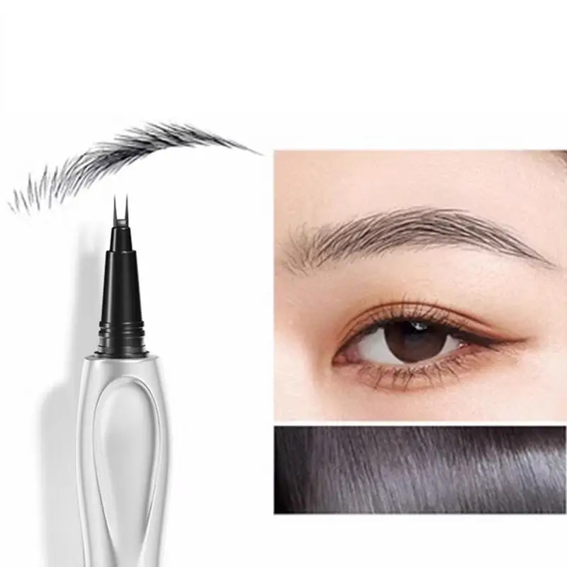 Profissional Dual Tip Sobrancelha Lápis, Brow Enhancing Pen, impermeável e à prova de suor, Wild Sobrancelha Lápis, Eye Brow Definer