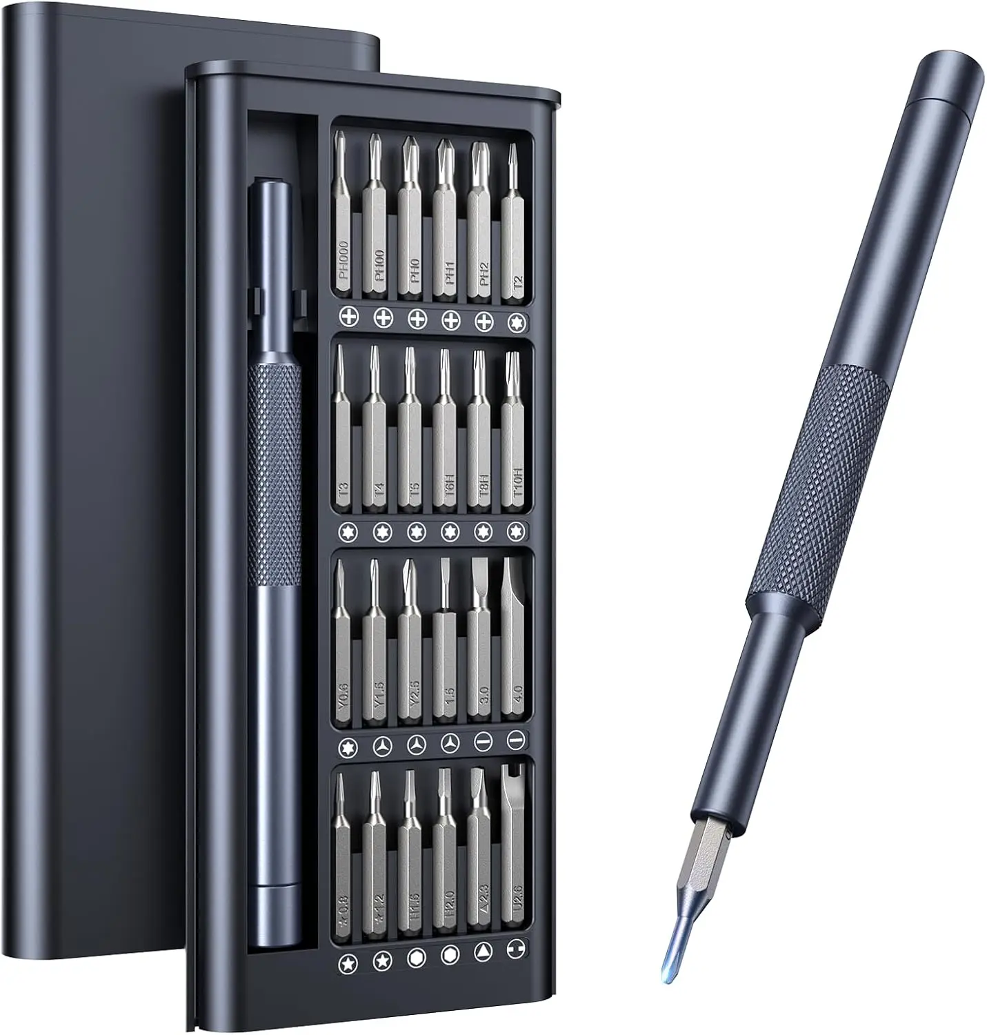 24-in-1 Small Precision Screwdriver Set, Professional Magnetic Mini Repair Tool Kit for Phone, Computer, Watch, Laptop, Macbook,