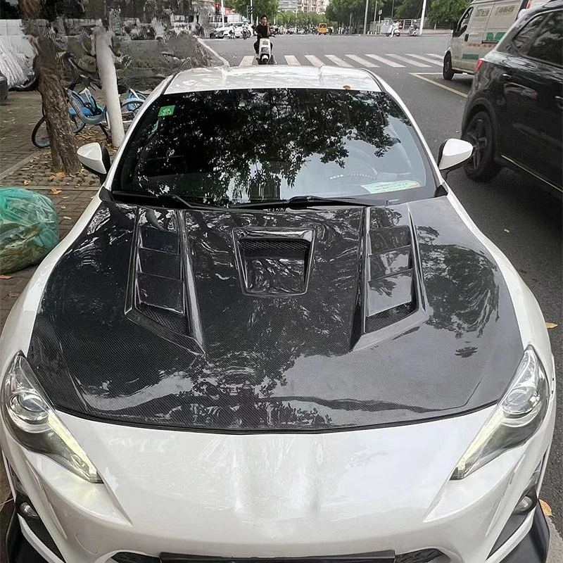 Suitable For Toyota GT86 Carbon Fiber Engine Cover Modified Front Hood Headcover Surrounded Auto Parts
