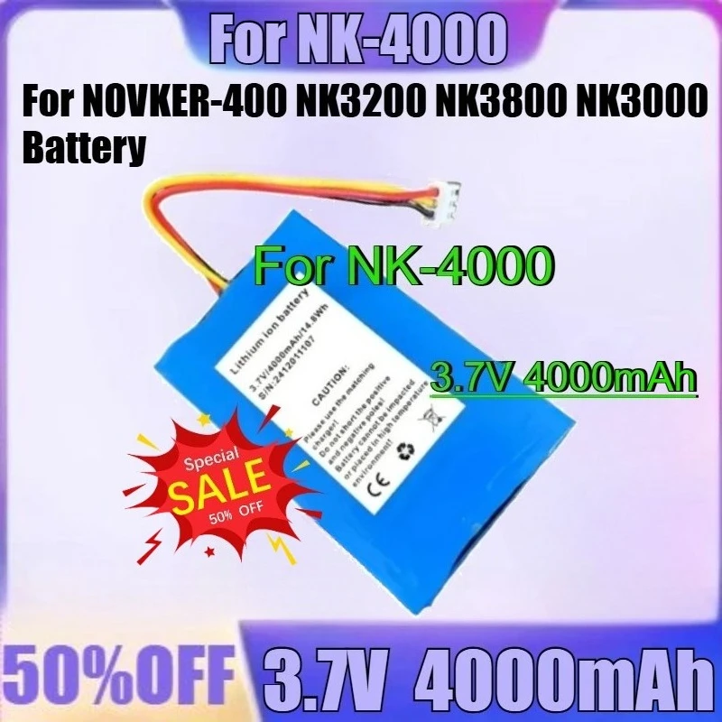 NOVKER-400 NK3200 NK3800 NK3000 배터리 광섬유 테스터용 새로운 고품질 배터리