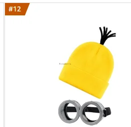 4 pz/2 pz/3 pz Accessori Costume di Halloween Per Adulti, Viola Beanie/Occhiali Occhiali/Guanti per Le Donne Degli Uomini Cosplay Party Set disfraz