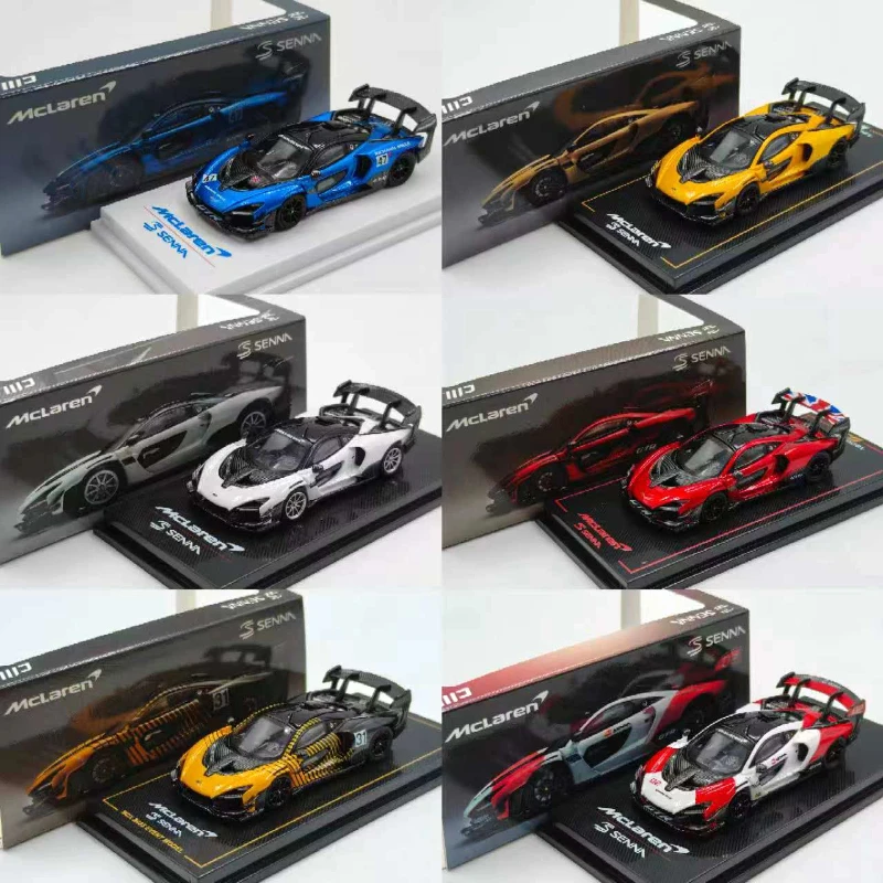 In stock 1: 64 new Senna GTR Chameleon alloy static car model, limited edition, gift, collectible piece
