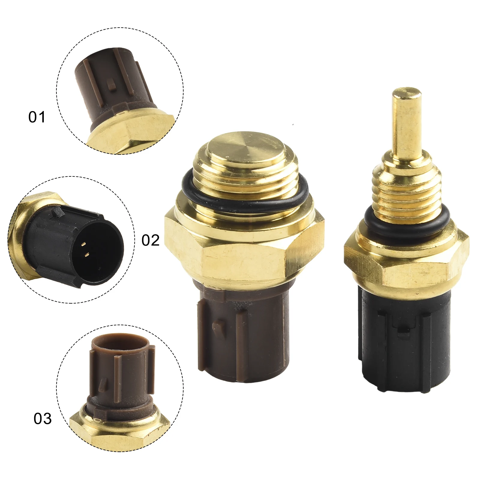 Sensors Accessories Temp Sensor Set Of 2 Plastic Metal Black Gold For Accord 2004-2005 For Acura CL 2002-2003 2022
