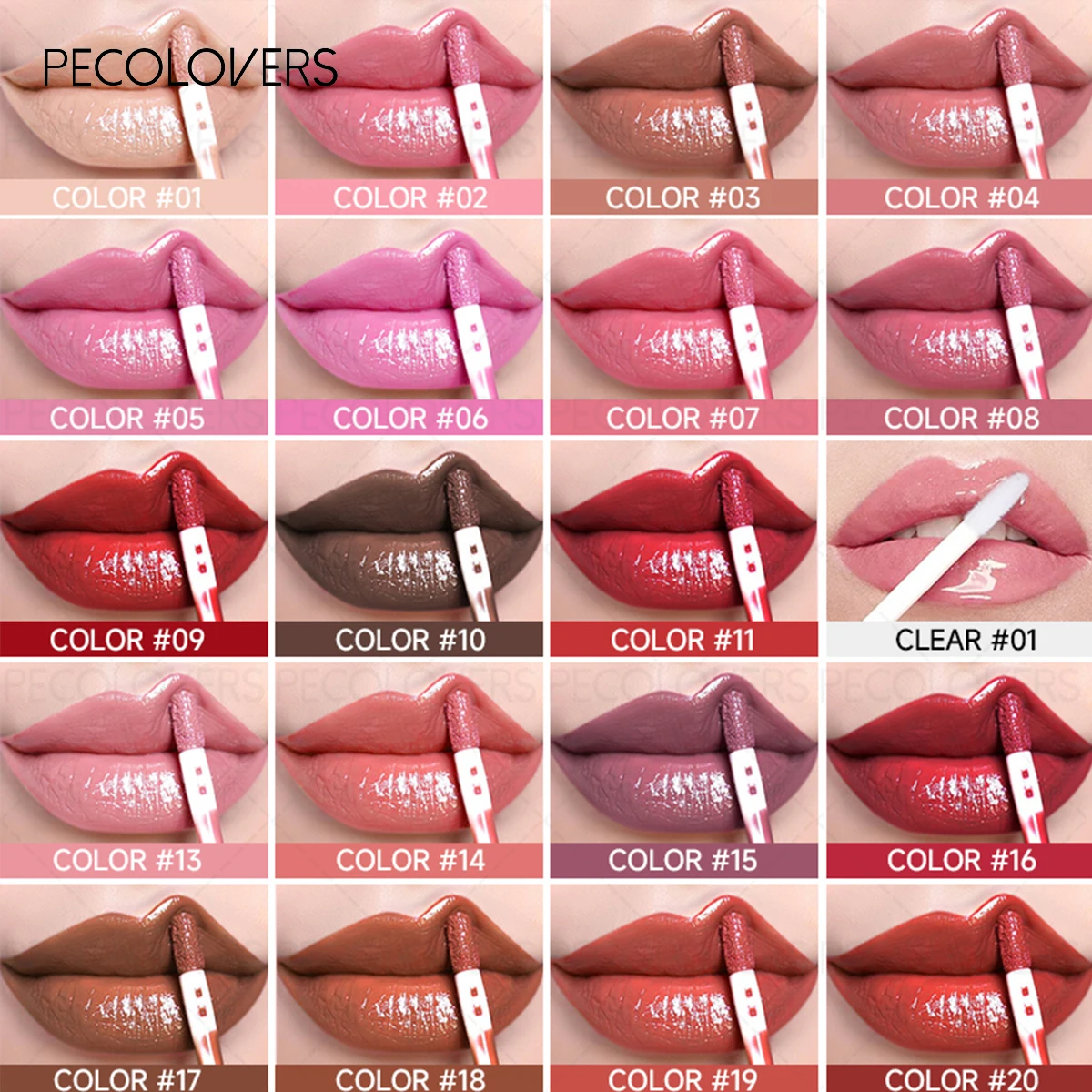 Brillant à lèvres doux 1 pièce – Hydratant, haute brillance, hautement pigmenté, éclaircit les lignes des lèvres, non collant, maquillage pour les lèvres, série cadeau idéale.