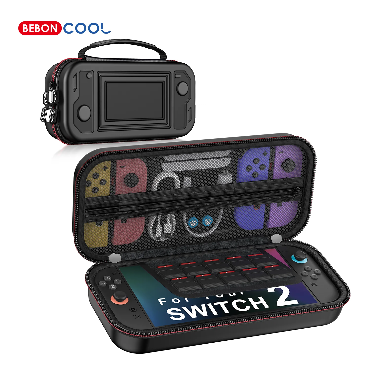 bolsa-de-transporte-beboncool-para-switch2-switch-oled-estojo-protetor-rigido-em-eva-impermeavel-em-pu-bolsa-de-viagem-para-switch2