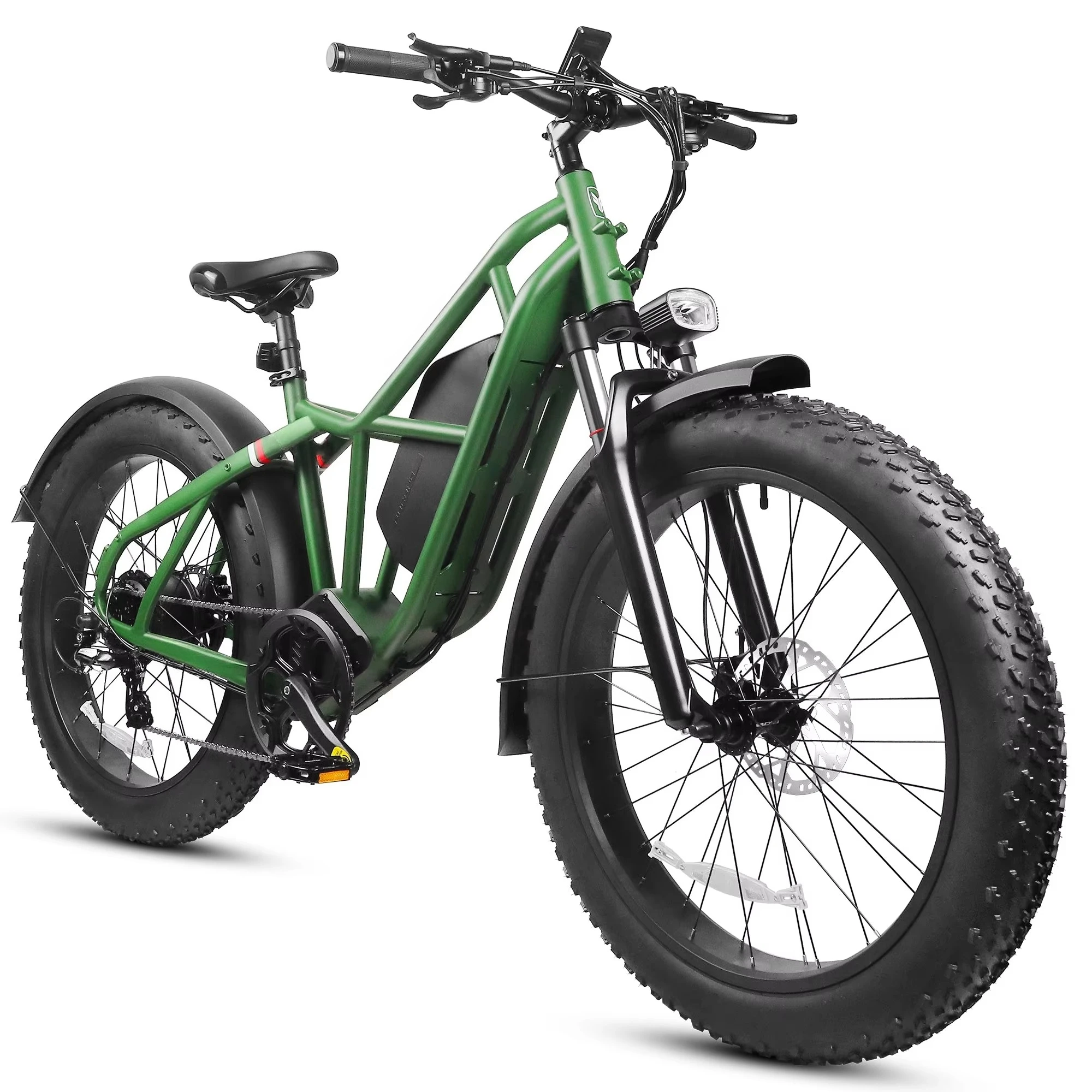 

US 26\" Men's Mountain Bicycles Hot Sale Long Range Fat Tire Delivery Cargo City Bike Aluminum Alloy Frame Ordinary Pedal