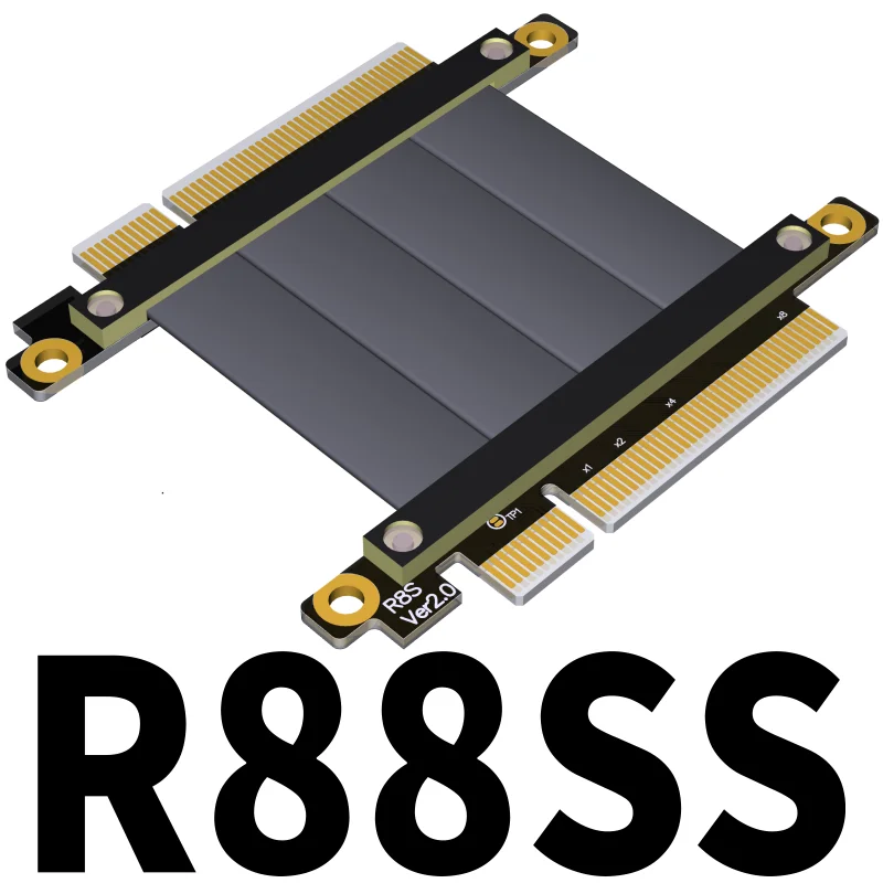 PCI Express X8 to X8 4.0 3.0 Cable Male to Male Female to Female Riser PCIe 8x TX RX Signal Switching Cable R88SS R88FF