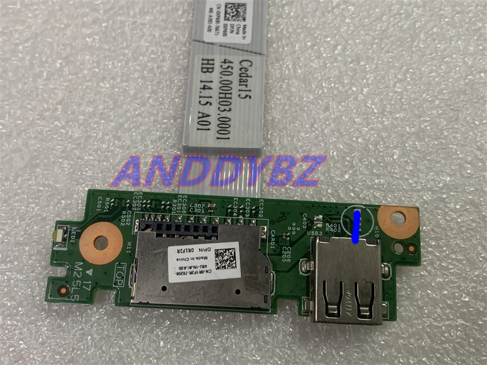 Used FOR Dell Inspiron 15-3542 USB Port SD Reader Board and Cable 0R1F2R 100% Perfect work free shipping