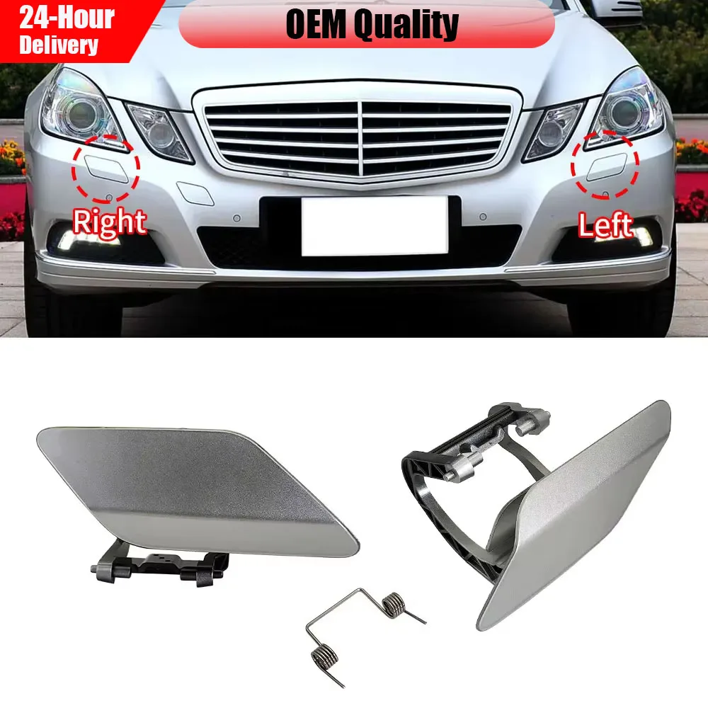 Part 2128600108 Front Bumper Headlight Washer Spray Cover Cap Replacement For Mercedes Benz E Class W212 E200 E260 E300