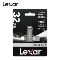 Lexar USB3.2 GEN1 Jumpdrive 32GB USB TYPE-C AES256 Encrypted Read Speed up 100MB/S USB 64GB 128GB 256GB D400 Flash Memory Stick