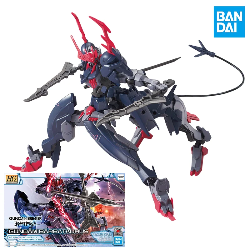 

Bandai Genuine Gundam Model Kit Anime Figure HG 1/144 Gundam Barbataurus Action Figure Assembly Model Toys Gifts for Children