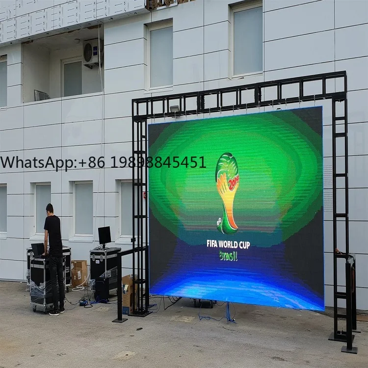 Panel de escenario pantalla Rgb gabinete ultrafino para exteriores 500*1000mm P4.81 pantalla SMD1921 a todo Color módulo de pantalla de vídeo Led