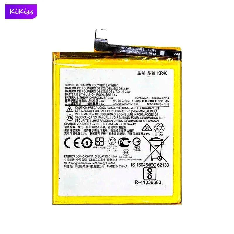 KR40 Mobile Phone Battery For Motorola Moto One Action XT2013-1 / One Vision XT1970-1 3500mAh Real Capacity