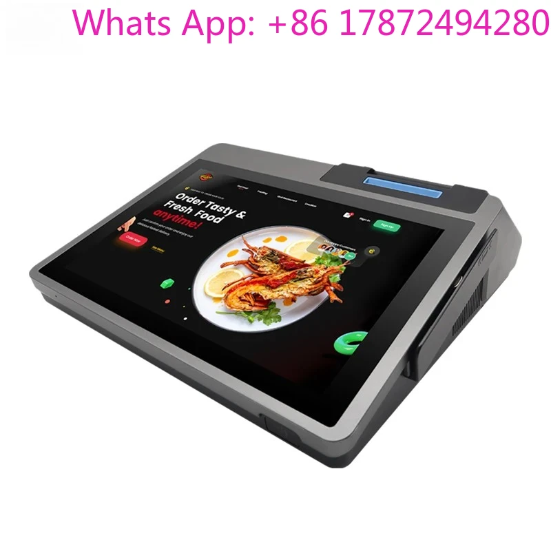 PH-100-3 Large Screen Desktop Smart All-in-One POS Terminal Supermarket Payment System with Built-in Printer