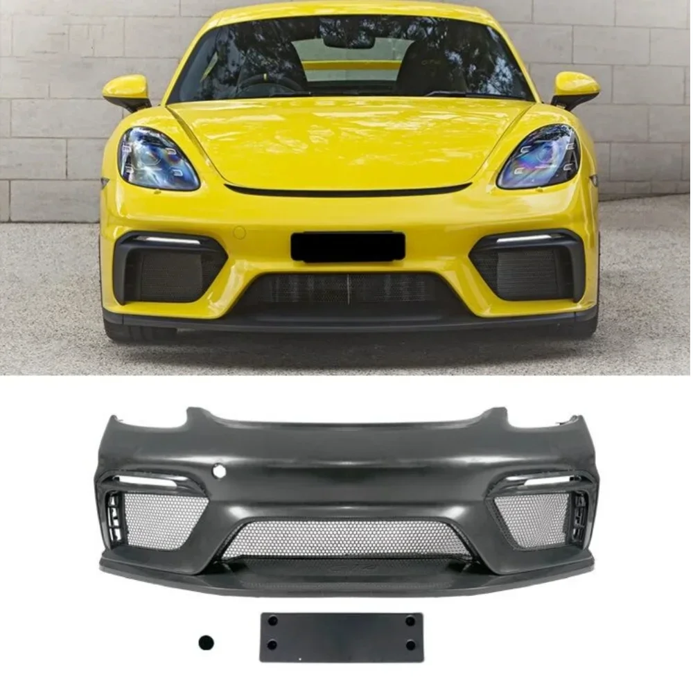 Car Surround Body Kit front bumper rear lip spoiler for Porsche 718 modified GT4