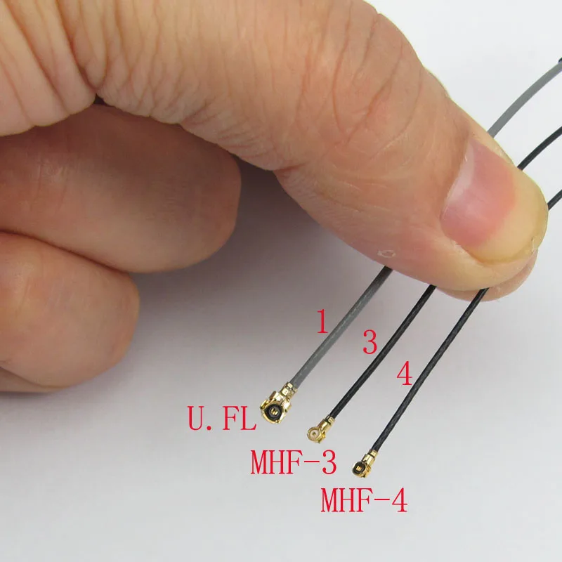 NO.2 MHF MHF4 WFL W.FL plug Female to SMA SMB SMC N UHF BNC TNC  miniUHF Male Female RG1.37 Blake Cable 50Ohms