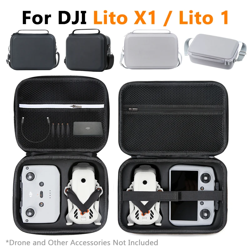 Sac de transport portable et protecteur pour drone DJI Lito X1 / Lito 1, étui de transport pour télécommande RC-N3 et accessoires de batterie de drone