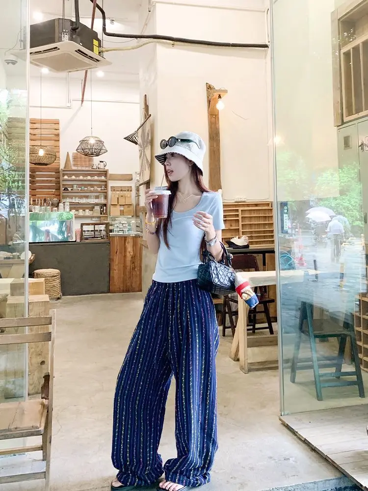 Calças das mulheres uniforme inverno artístico de pelúcia com nervuras softshell acolchoado aconchegante homewear minimalismo lounge urbano streetwear multicolorido