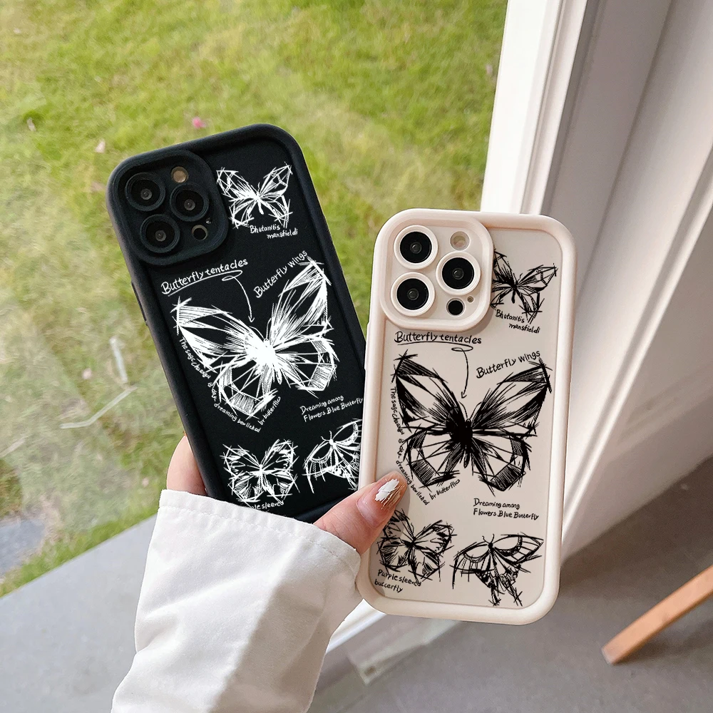 

Butterfly Pattern Phone Case for OPPO Realme 8 8i 7i 11 C11 C12 C15 C20 C21Y C31 C33 C35 C53 C55 4G 5G Soft TPU Back Cover Funda