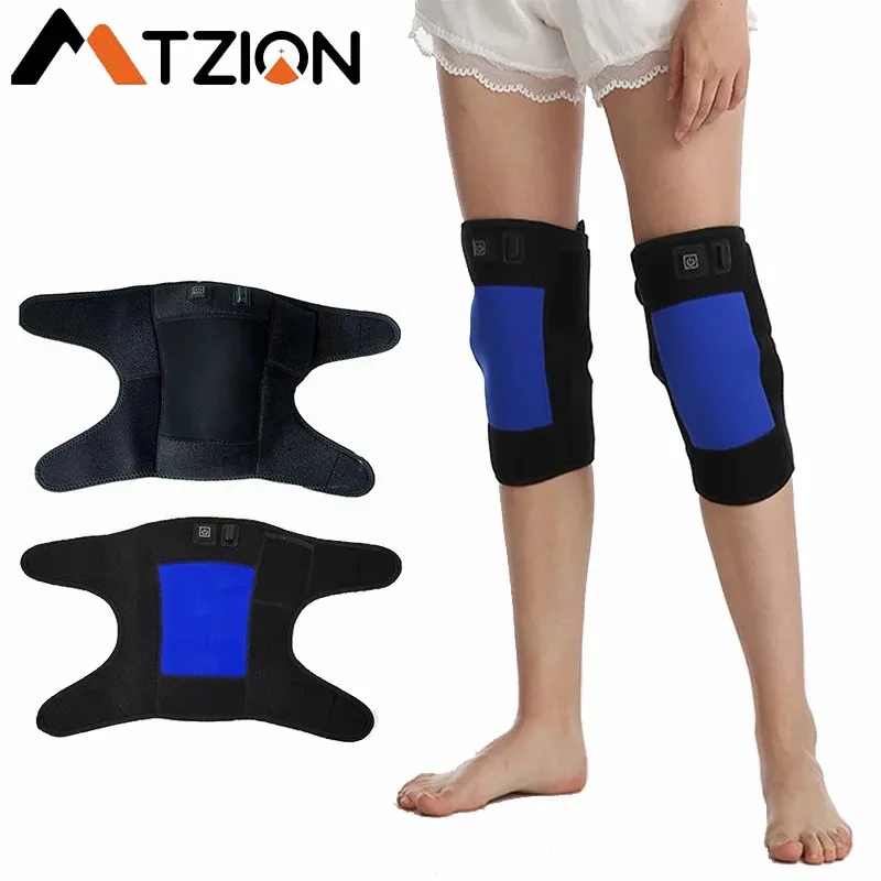 Knee Support Electric Heating Knee Massager Keep Warm Knee Support Joint Pain Relief Protection Hot Compress Knee Massage Pad