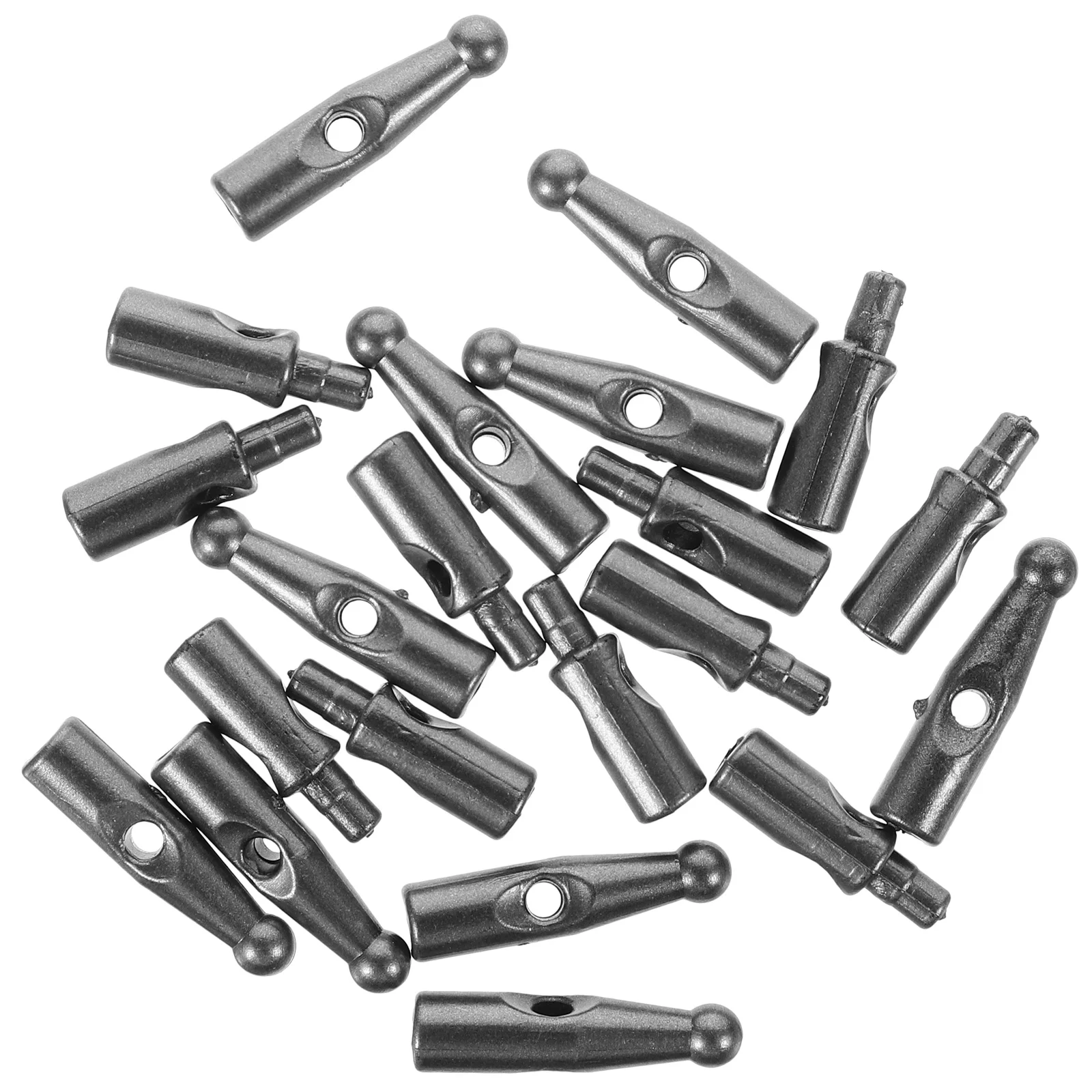 

18 Pcs Umbrella Tail Beads Replacement Pocket Covers Accessories End Tip Grey Folding Ends